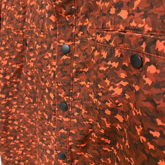 5.11 Tactical Micro Camo Shirt Men's Size L Orange Short Sleeve Snap Button - Picture 11 of 16